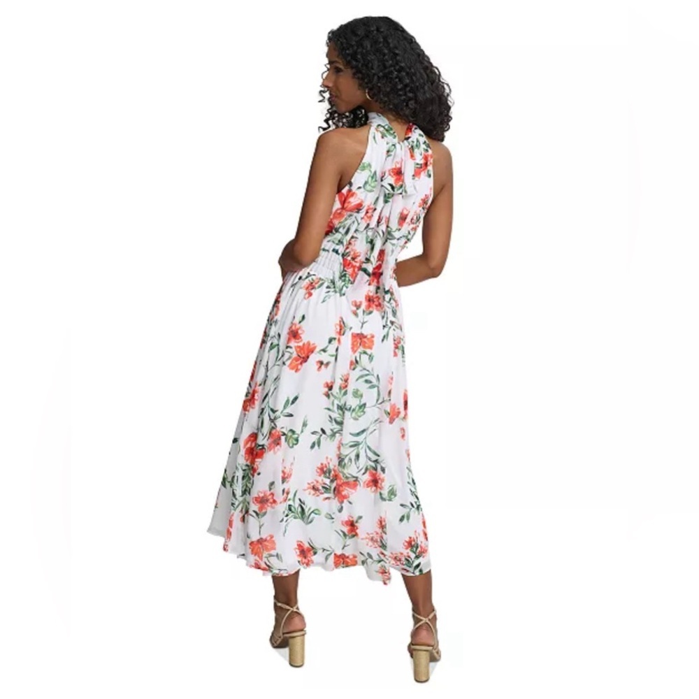 Brand New Calvin Klein Women’s Floral A-Line Halter Dress, Size 10 Petite, NWT - Picture 4 of 8